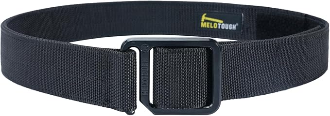 MELOTOUGH Modular EDC Tool Belt - 1.75 Inch Adjustable Black Nylon Work Belt with Metal Buckle,Electrician Tool Belts for Men