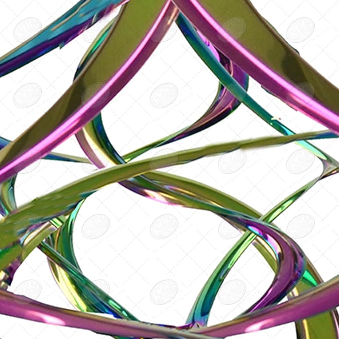 Red Carpet Studios The Original Cosmix Deluxe Helix Wind Spinner, Large 20-Inch, Triple Iridescent