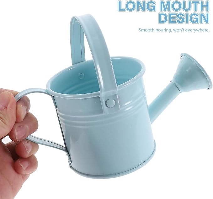 balacoo Metal Watering can Small 2-Pack Portable Garden Watering Pot with Long Spout for Indoor Outdoor Plants Flower Care