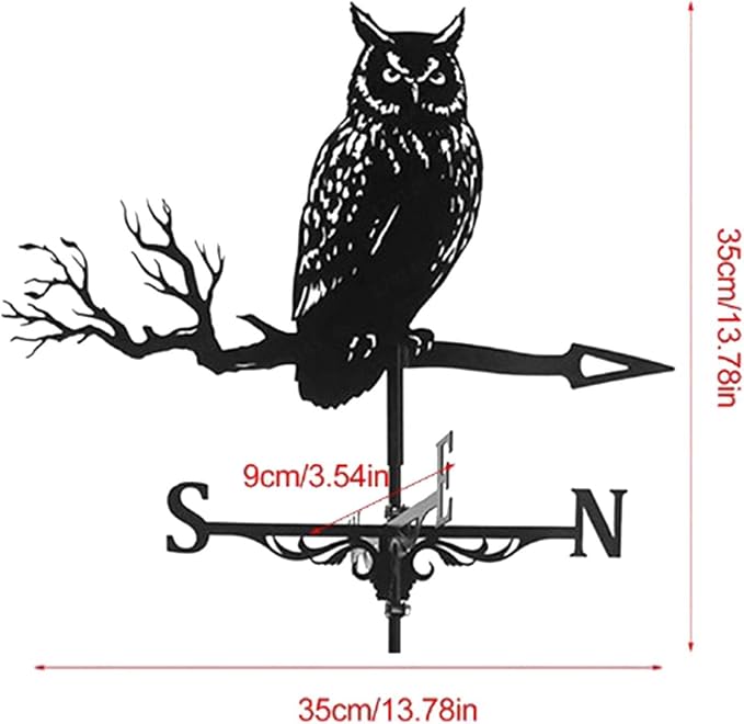 Shape Weathervane Fence Mount Weather Vane Crafts 30''