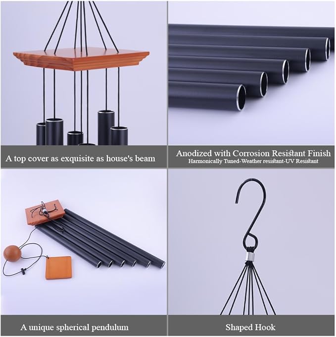 39" Deep Tone Large Wind Chimes for Outside Clearance, Memorial Sympathy Wind Chimes Outdoor for Porch Garden Yard Decor Patio,Sympathy Gifts for Loss of Loved One