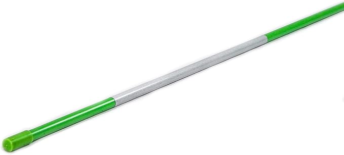 4ft Pro Snow Stakes - 48" x 5/16" Driveway Markers, Pointed Tip, Hy Viz Reflective Tape, Armor Cap (Choose Color/Quantity) (100, Green)