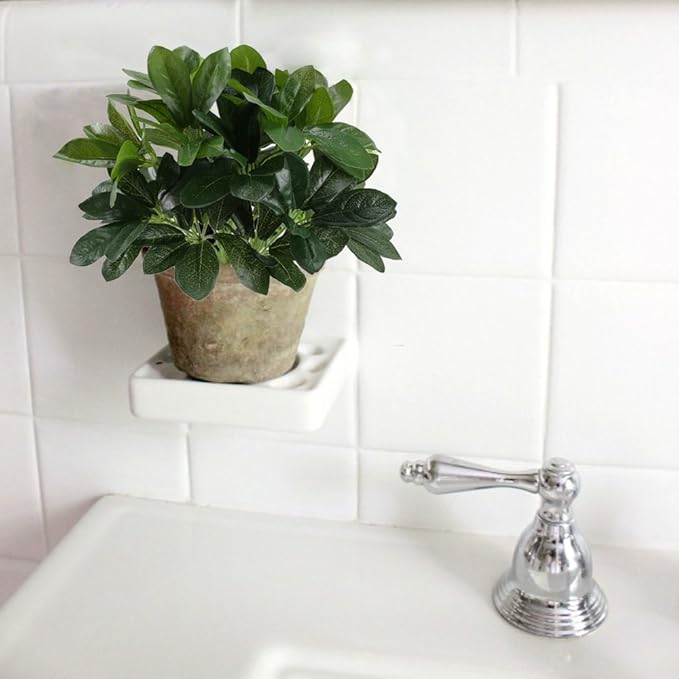 GTIDEA Artificial Shrubs Plants Fake Silk Schefflera Bushes Real Touch Faux Greenery Leaf Arrangements Indoor Outdoor Garden Office Home Table Centerpieces Wall Hanging Décor 2pcs