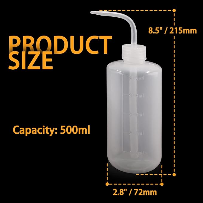 3 Pcs 500ml Squeeze Bottle Plant Watering Bottle Can, Plastic Succulent Watering Bottle Can for Indoor Plants