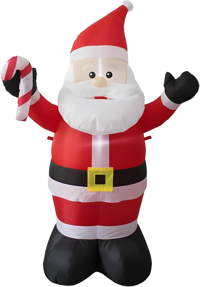 TRMESIA 4 Foot Christmas Inflatable Christmas Blow up Santa Claus Decoration with LED Lights Indoor Outdoor Graden Yard Party Holiday Decor