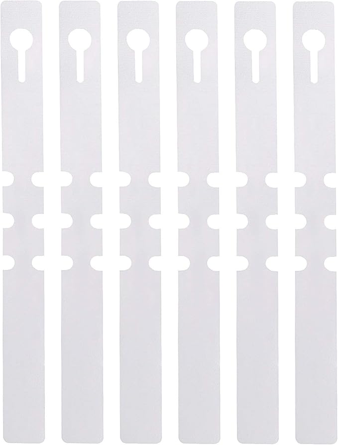 ZOENHOU 1200 PCS Plastic Plant Tags, White Adjustable Wrap Around Plant Hanging Tree Tags Nursery Garden Labels, Plant Labels for Garden