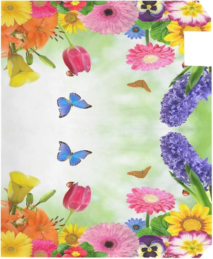 ALAZA WOOR Spring Flowers Floral Magnetic Mailbox Cover MailWraps Garden Yard Home Decor for Outside Oversized-25.5" x20.8"