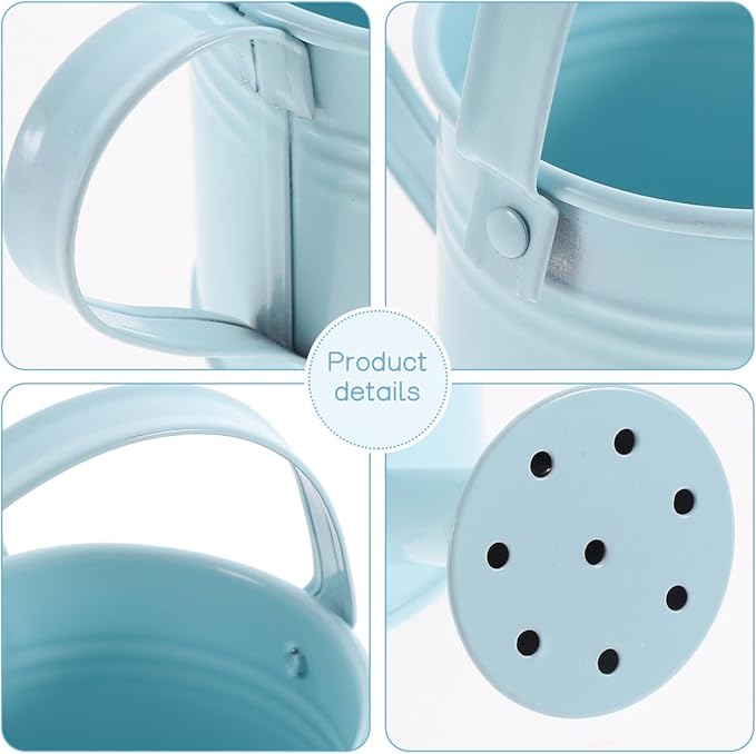 balacoo Metal Watering can Small 2-Pack Portable Garden Watering Pot with Long Spout for Indoor Outdoor Plants Flower Care