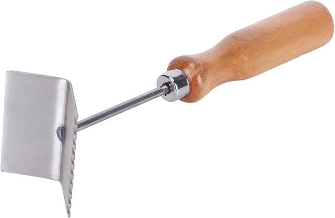 Beekeeping Shovel, 8.7x2.0x2.4in Queen Bee Excluder Bee Frame Tool Stainless Steel Honey Scraper Shovel for Garden