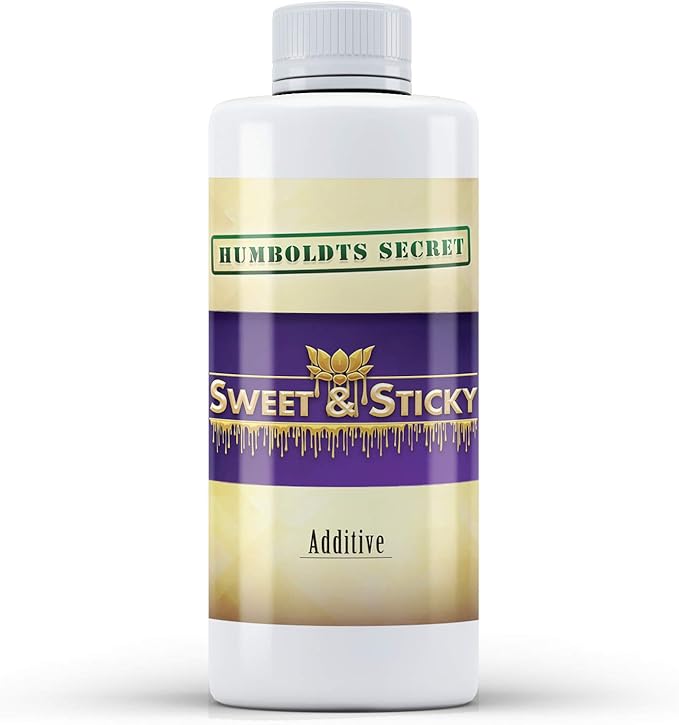 Humboldts Secret Sweet & Sticky Carbohydrate and Saccharide Plant Energy Additive | Indoor and Outdoor Plant Nutrients Enhancer for Growth and Aroma | Boosts Flavor and Resin Development | 8 Ounce