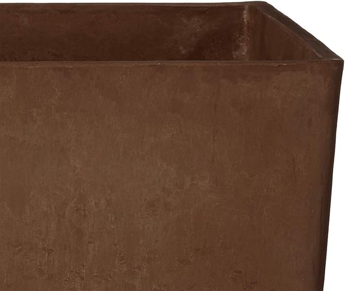 Arcadia Garden Products PSW FS32C Contempo Tall Square Planter, 13 by 13 by 28-Inch, Chocolate