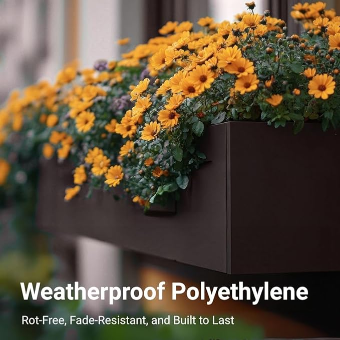 18" Flower Box – Weather-Resistant for Sheds and Playhouses