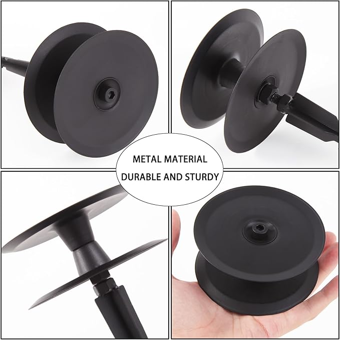 8PCS Metal Garden Hose Guide Spike, Hose Guides for Garden Heavy Duty, Cast Iron Garden Hose Guides for Outside, Rustproof Coated Hose Guide Stakes for Lawn & Yard, Plant & Flower Bed Protection