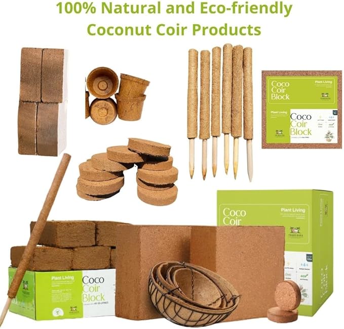 100mm Organic Coco Coir Seed Starter Pellets,Starter Plugs,Potting Soil Pellets -25 pcs - Just Add Water - Seed Starting, Plants&More