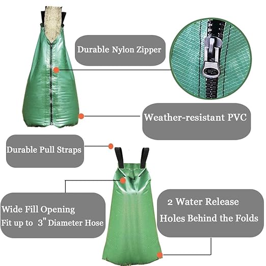 Tree Watering Bags Slow Release, 20 Gallon Drip Irrigation Bag (1 Pack)