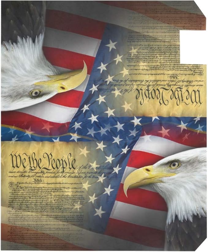 WOOR Patriotic Eagle Magnetic Magnetic Mailbox Cover Standard Size for Garden Yard Outdoor Decorations-18 x 20.8"