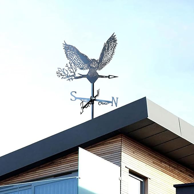 Roof Mount Weather Vane Garden Stake Weathervane for Garden Yard Patio