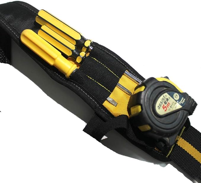 MELOTOUGH Tool Belt Suspenders with Padded Foam Adjustable Shoulder Straps, Large Phone Holder, Key Chain, Suspenders Loop Adjustable for Carpenter Suspenders Rig