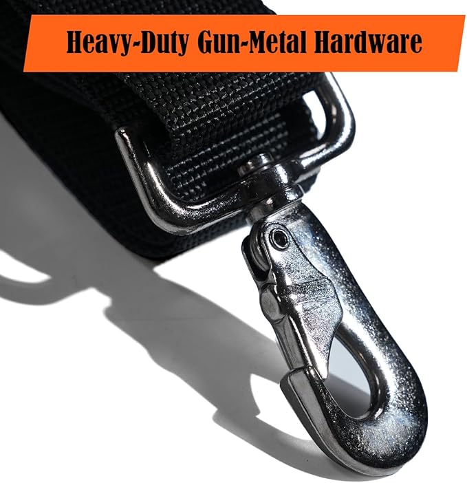 WELKINLAND Heavy Duty Tool Belt Suspender, Comfy Padded Tool Belt Suspender, Fully-Adjustable Tool Bag Suspenders, RipStop Suspenders For Tool Belt, Tool Belt Suspenders For Men/Carpenter