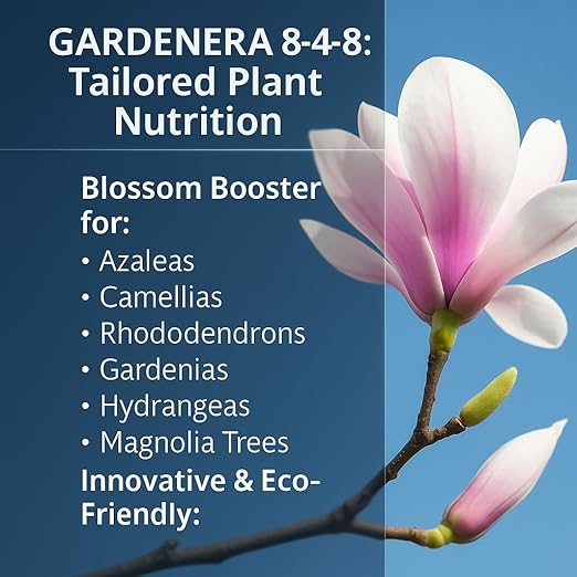 𝐁𝐄𝐒𝐓𝐒𝐄𝐋𝐋𝐄𝐑 Premium 8-4-8 Acidic Fertilizer for Azaleas, Camellias, Hydrangeas, Blueberries, Gardenias, Magnolia Trees, Evergreens and Rhododendrons - Ideal Iron-Rich Plant Food [12 OZ]