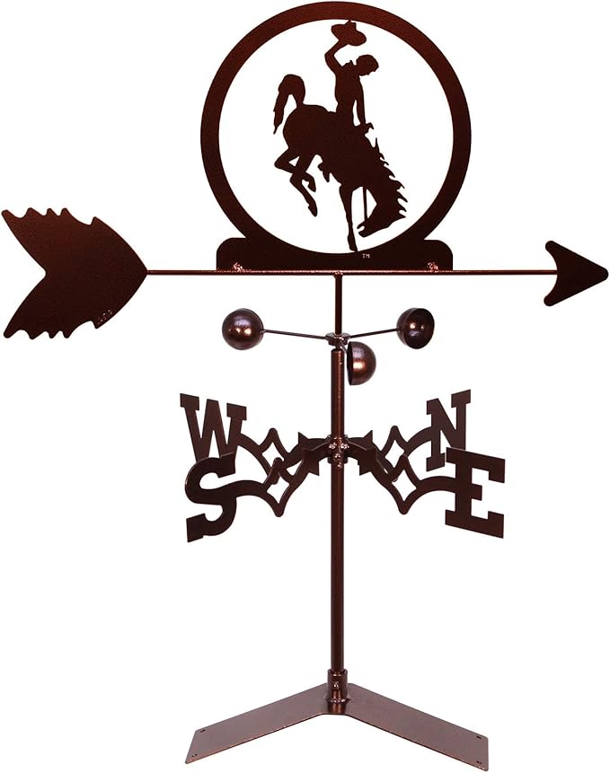 SWEN Products Wyoming Bucking Horse Weathervane (Roof Mount Included)