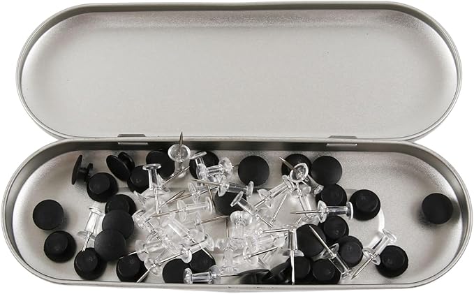 Vagocom 2pcs Metal Hinged Storage Boxes,6.89x2.36x0.71inch / 17.5x6x1.8cm Portable Empty Containers Case with Lid for Bandaid,Seed,Match,Crafts,Sewing,Home,Travel(Silver)