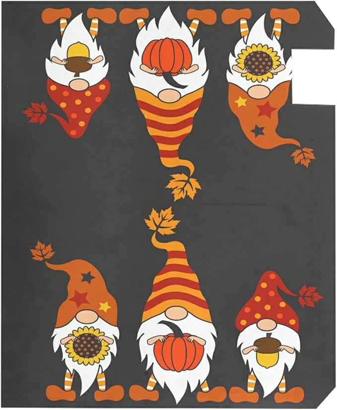 ALAZA Thanksgiving Fall Gnomes Autumn Magnetic Mailbox Cover MailWraps Garden Yard Home Decor for Outside Standard Size-18"x 20.8"
