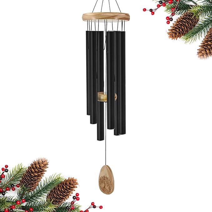ASTARIN Windchimes Outdoors with Engraved Lifetree, Memorial Wind Chimes for Outside, 30 Inch Windchime Outdoor, Memorial Wind Chimes as Sympathy Gift, Outdoor Decorations for Your Garden, Patio.