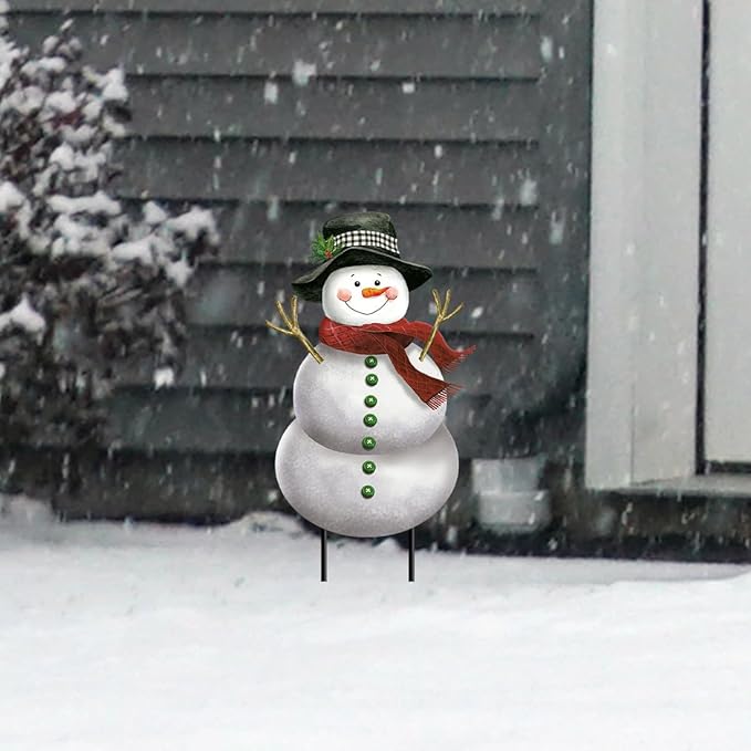 Briarwood Lane Smiling Snowman Metal Art