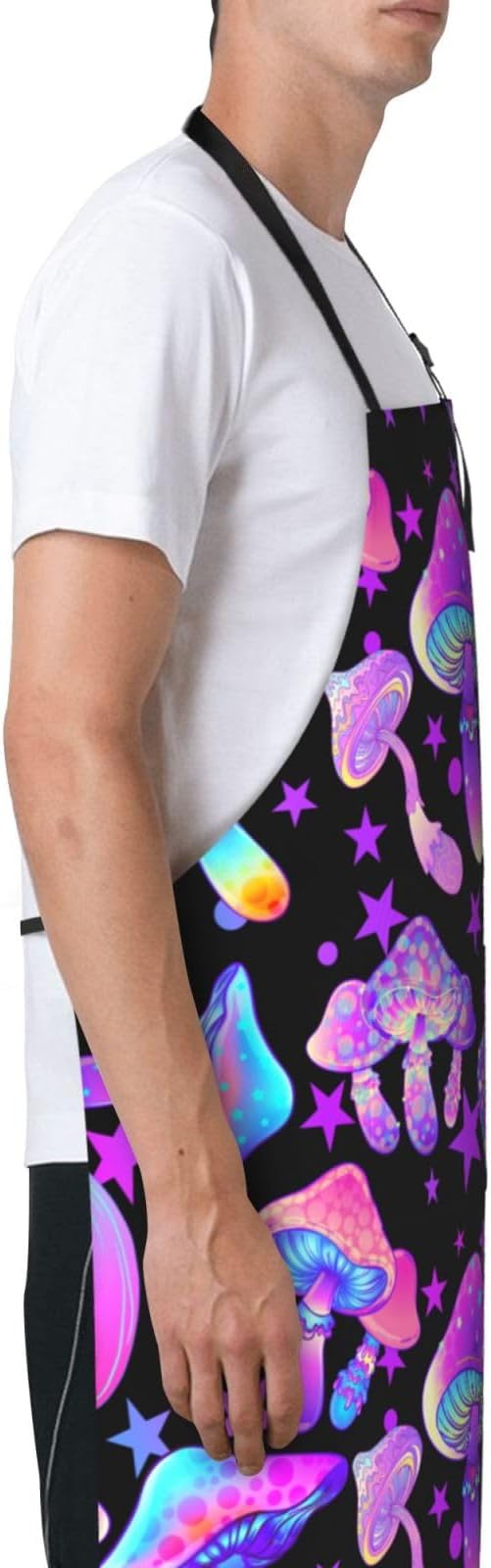 Siiuuol Cute Cats Unisex Waterproof Kitchen Chef Apron - With Adjustable Bib Apron