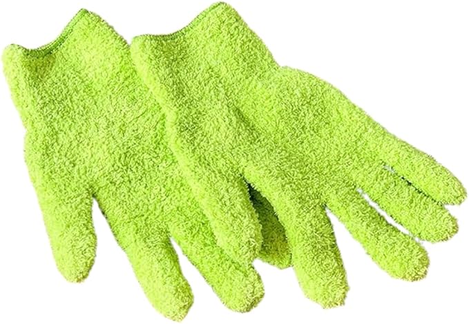 Flora Microfiber Dusting Gloves for Houseplants – Save Your Plants from Hidden Killers – Ultra-Gentle Microfiber Leaf Cleaners for Indoor Plants – Washable & Reusable