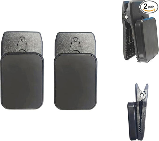 Magnetic Tool Holder Super Strong Tool Holster,Magnet Belt ClipAnti-Slip Strong Magnetic Clips Tool Belt Accessories for Hammer Nail Screwdrivers Adjustable Wrench Heavy Tools Hardware (2)