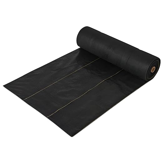 Dewitt Pro-5 Weed-Barrier Woven Landscape Fabric, 5 oz, Black, 3' x 250' - Heavy-Duty Growth Control, Water & Nutrient Permeable Ground Cover for Gardens, Pathways & Commercial Landscaping