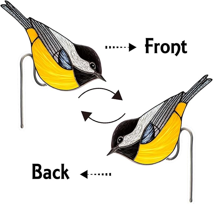 Bird Acrylic Stakes 4.5 Inch Colorful Bird Garden Decoration Acrylic Plant Label Signs for Flower Pot Planter House Decors Indoor Outdoor Plant Pot Decoration (Bird3)