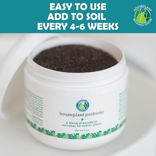 Houseplant Soil Conditioner & Probiotic – Organic Growth Booster (1-1-4) for Rejuvenating Tired Plants | Improves Soil Structure & Nutrient Availability for Stronger Roots & Fuller Leaves | 4 oz