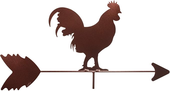 SWEN Products Rooster Chicken Weathervane Interchangeable Top Arrow Only