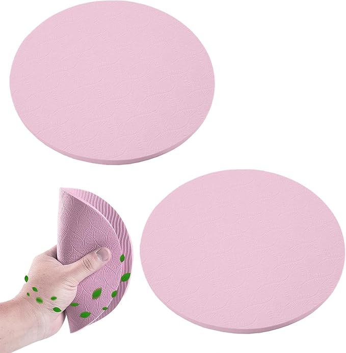 Kneeling Pad, 2 Pieces Thick Cushion with Durable, Fitness Support Pads for Knees, Elbows, Wrists, Head, for Women and Men During Home Gardening, Stretching, Pilates, and Meditation