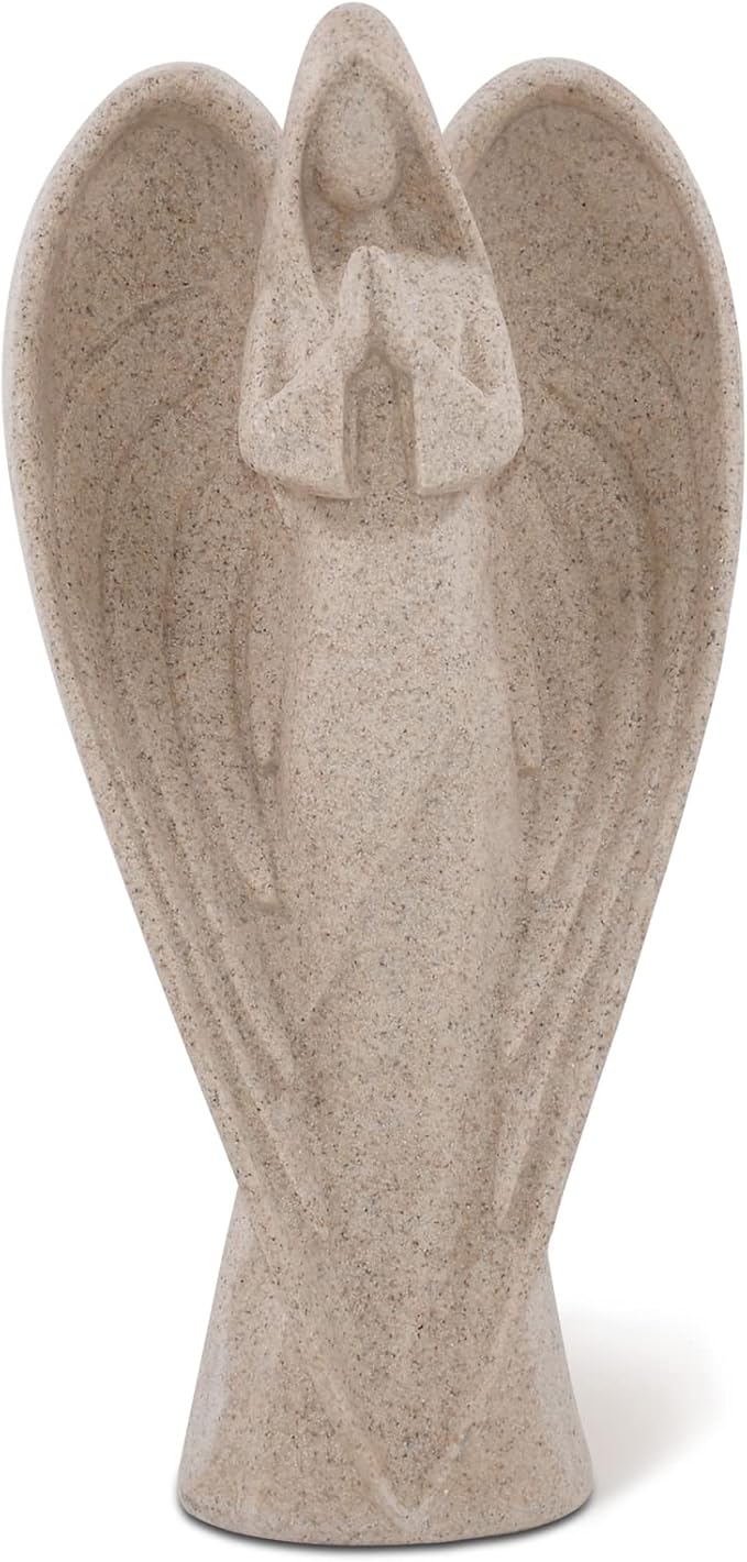 SIMON'S SHOP 9'' Angel Statues, Garden Prayer Angels Figurines Décor, Standing Praying Angel Sculptures for Entryways Bookshelf Table Mantel Decorations