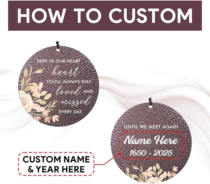 Personalized Wind Chimes, Sympathy Wind Chime, in Loving Memory for Loss of Loved Dad/Mom, Metal Large Memorial Condolences Gifts, Remembrance Wind Chimes for Loss of Loved One, Product in USA