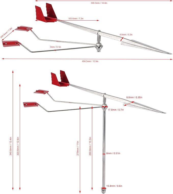 Wind Vane, Marine Weather Vane Universal Wind Direction Indicator 304 Stainless Steel Boat Deck Hardware Weather Instruments for Yacht Boat Sailing