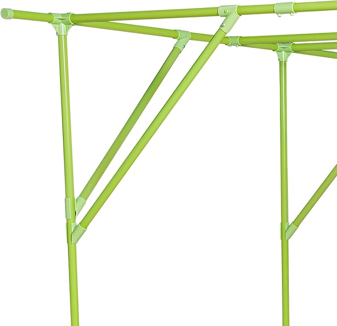 Grape Trellis | 79'' L x 59'' W x 79'' H Grape Vine Support Arch Arbor | Plant Climbing Pergola | Arbour Gazebo Trellis Rack Pergola | Plant Support Rack Trellises for Vegetable Fruit (Green)