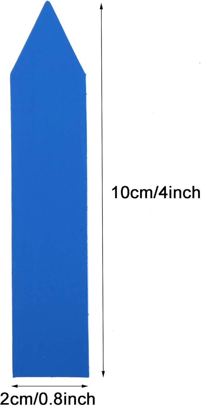 1000 Pcs 4 Inch Garden Plant Labels, Plastic Nursery Tags Waterproof Pot Seed Markers, Blue