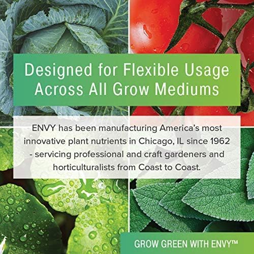 ENVY Hydroponic Plant Food A & B – Two-Part Liquid Nutrient for Indoor/Outdoor Plants – Supports All Growth Stages – Soil, Coco, Hydroponics, DWC – Gallon Set