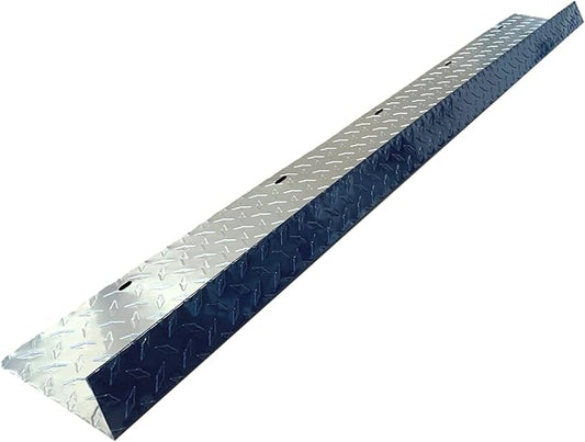 Eagle 1-26 Gauge 5 Foot Rain Diverter - Nails and Instructions Included (Mill Finish Aluminum, Copper, Galvanized, Stainless Steel & More) (1, Aluminum Diamond Plate - Indigo Blue)