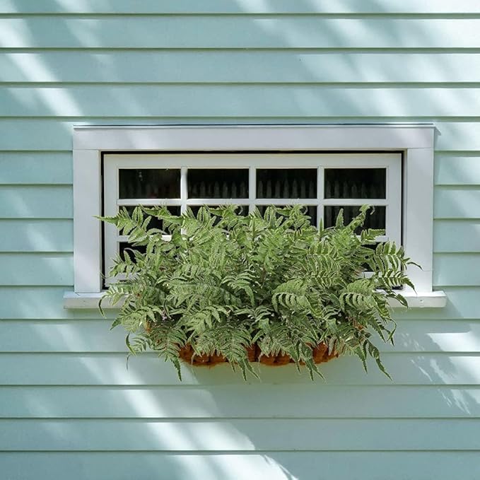 Fake Plants Stem Artificial Boston Fern 19" Green Fake Greenery Branches 2 Pcs UV Resistant Faux Plant Bushes for Home Indoor Outdoor Garden Wedding Bouquet Table Decor