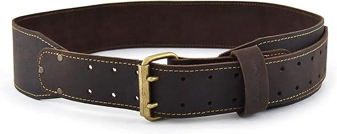 Style N Craft - 3" Wide, Long, Tapered Full-Grain Oiled Leather Work Belt, Durable, Stylish and Rugged, available in 3 sizes