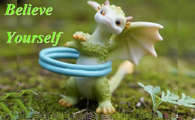 Miniature Fairy Garden Sport Dragon Figurines- Be Yourself