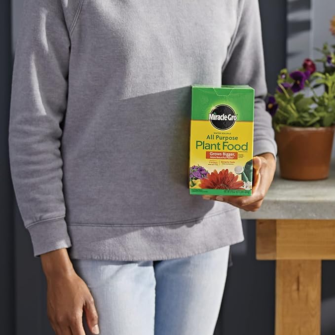 Miracle-Gro Water Soluble All Purpose Plant Food, Fertilizer for Indoor or Outdoor Flowers, Vegetables or Trees, 3 lbs.
