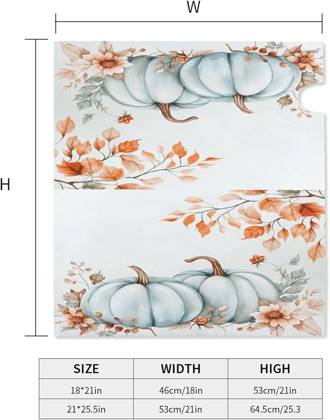 DADABULIU Mailbox Covers Pumpkin Fall Leaf Thanksgiving Magnetic Letter Post Box Cover Standard Size 21 x 18 Inch Garden Yard Home Decorative