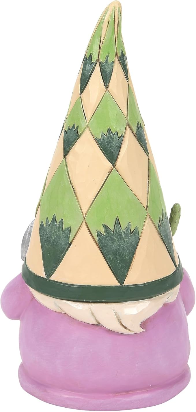 Enesco Jim Shore Heartwood Creek Succulent Gardener Gnome Figurine, 5.75 Inch, Multicolor